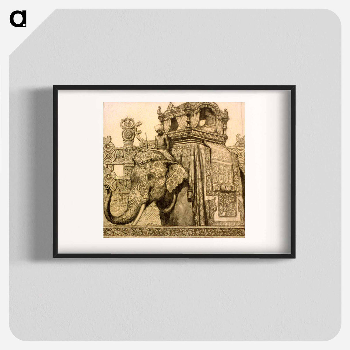 Elephant with howdah - Wladyslaw Theodor Benda Poster.