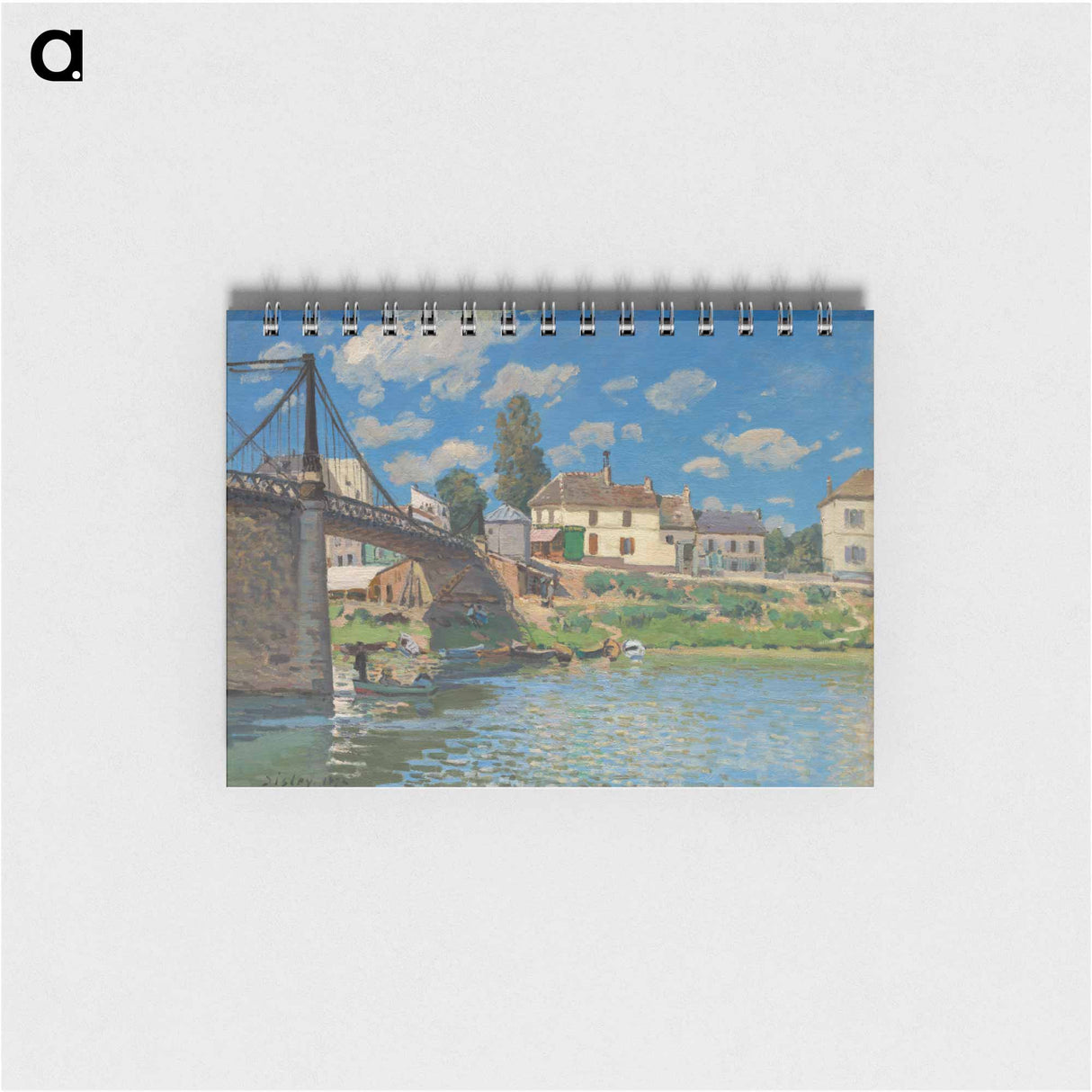 The Bridge at Villeneuve-la-Garenne - アルフレッド シスレー Memo.