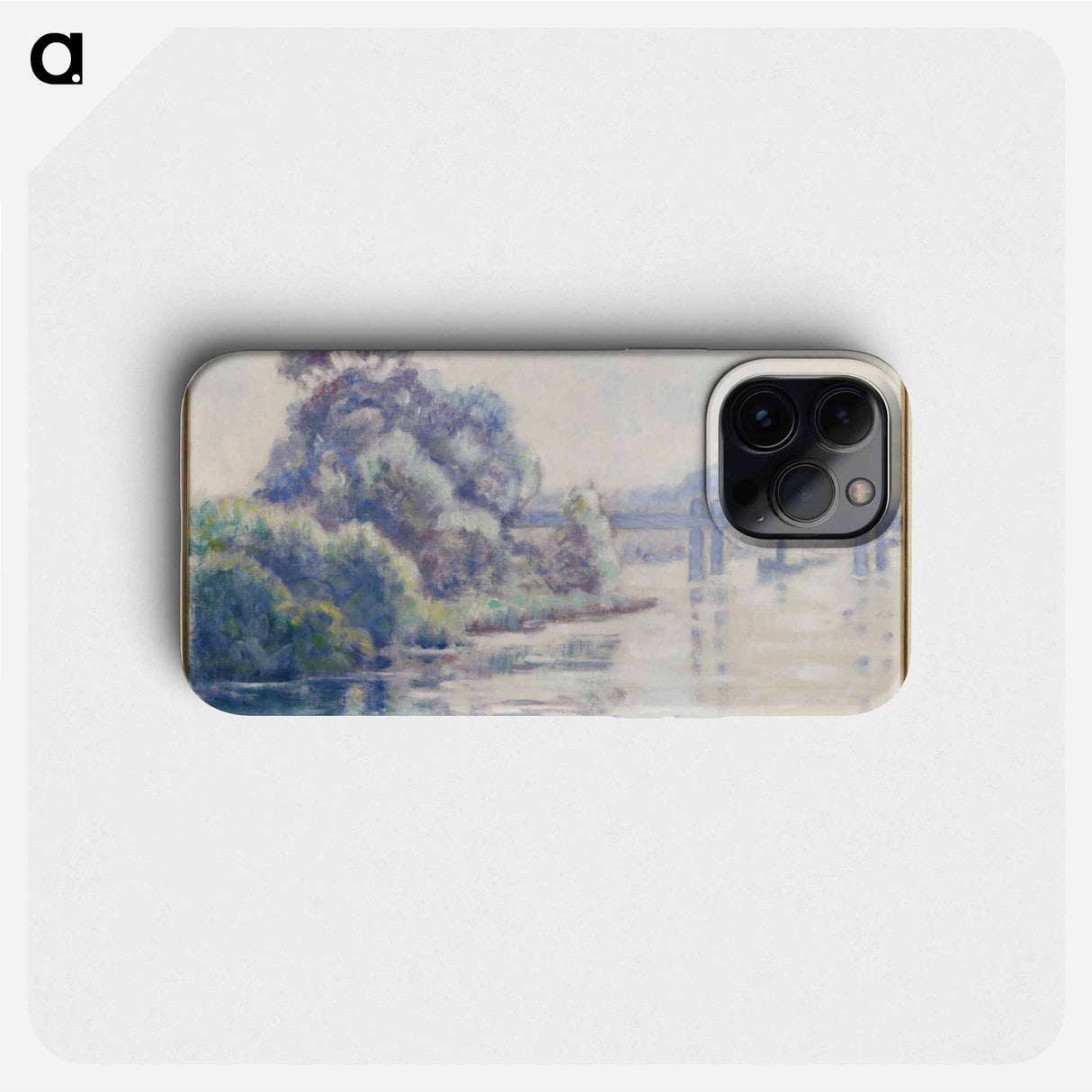 Misty morning on a river - アルフレッド ウィリアム フィンチ Phone Case.