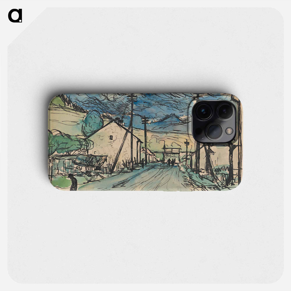 Sad man in the village - アーノルド ピーター ワイズ クビンチャン Phone Case.