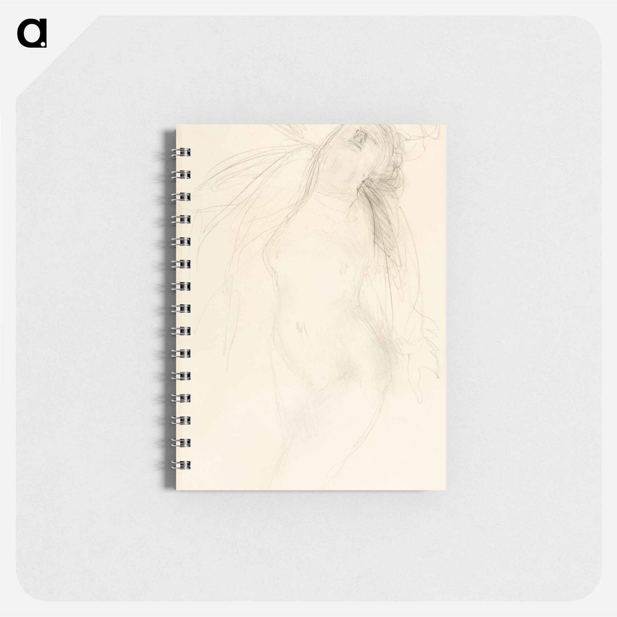 Naked woman in climax, vintage nude illustration - オーギュスト ロダン Memo.