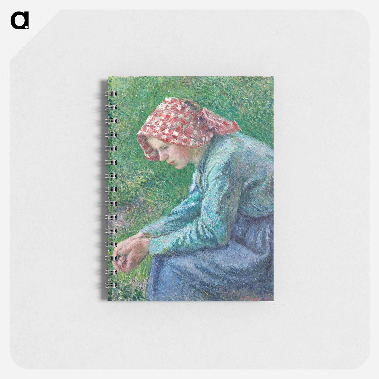 A Seated Peasant Woman - カミーユ ピサロ Memo.