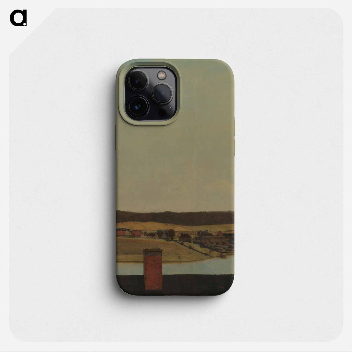 Roof Ridge of Frederiksborg Castle with View of Lake, Town and Forest - クリステン ケプケ Phone Case.