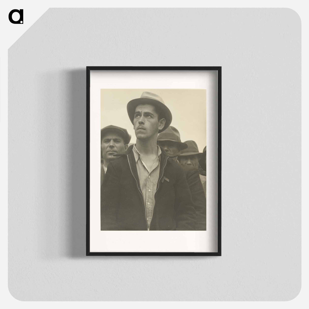 Street Meeting, San Francisco - Dorothea Lange Poster.