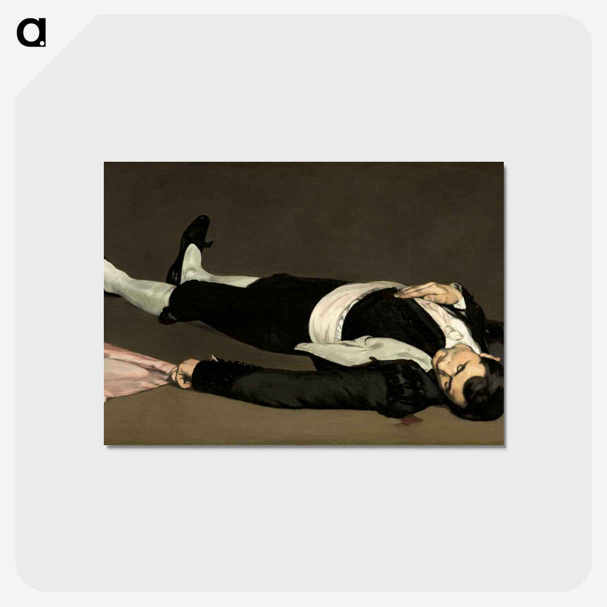 アートポストカード-Dead toreador - エドゥアール マネ Postcard.