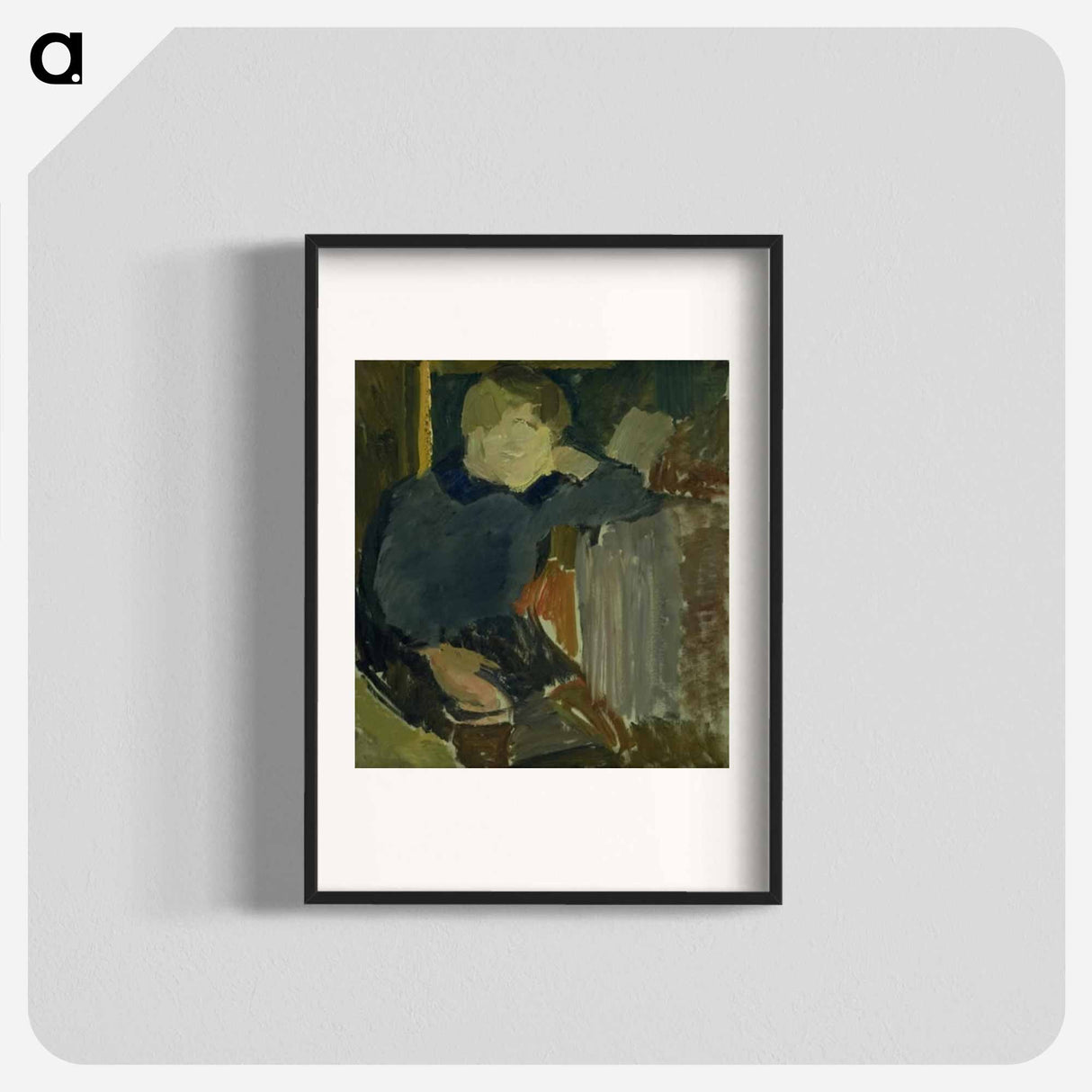 Boy portrait - エドヴァルド ウェイ Poster.