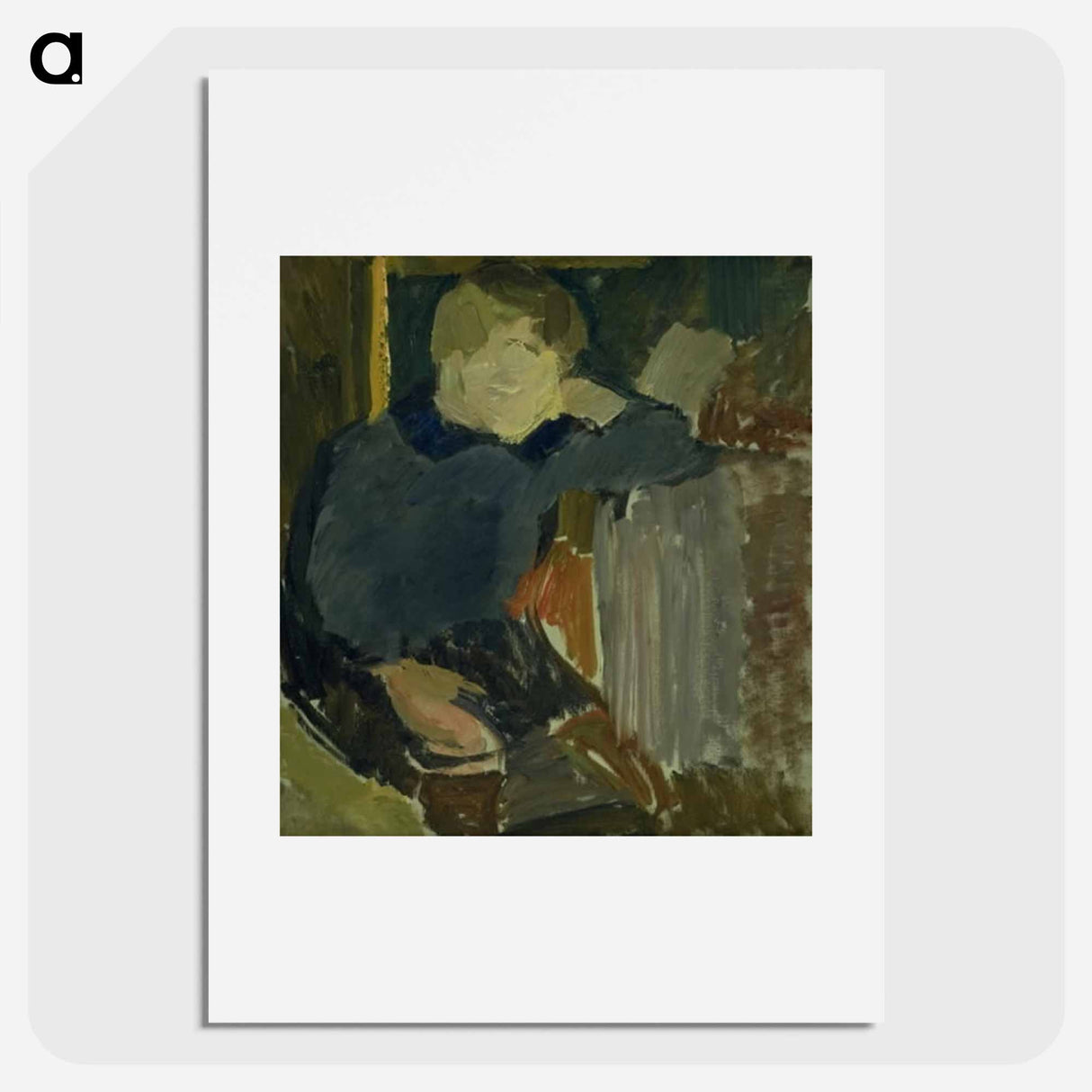 Boy portrait - エドヴァルド ウェイ Poster.