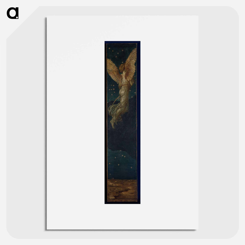 Cupid and Psyche - Palace Green Murals - Cupid Flying away from Psyche - エドワード バーン ジョーンズ Poster.