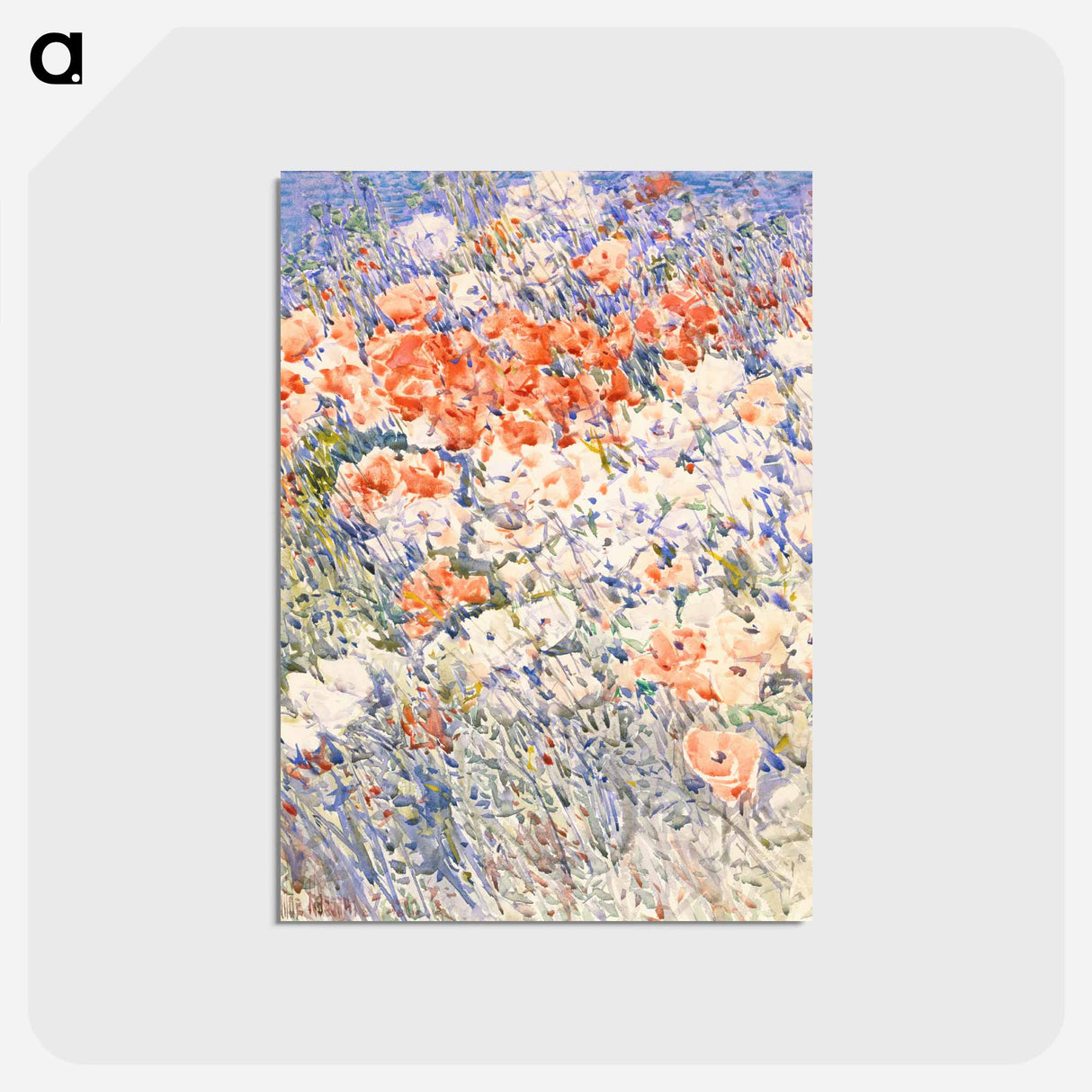 アートポストカード-The Island Garden - フレデリック チャイルド ハッサム Postcard.