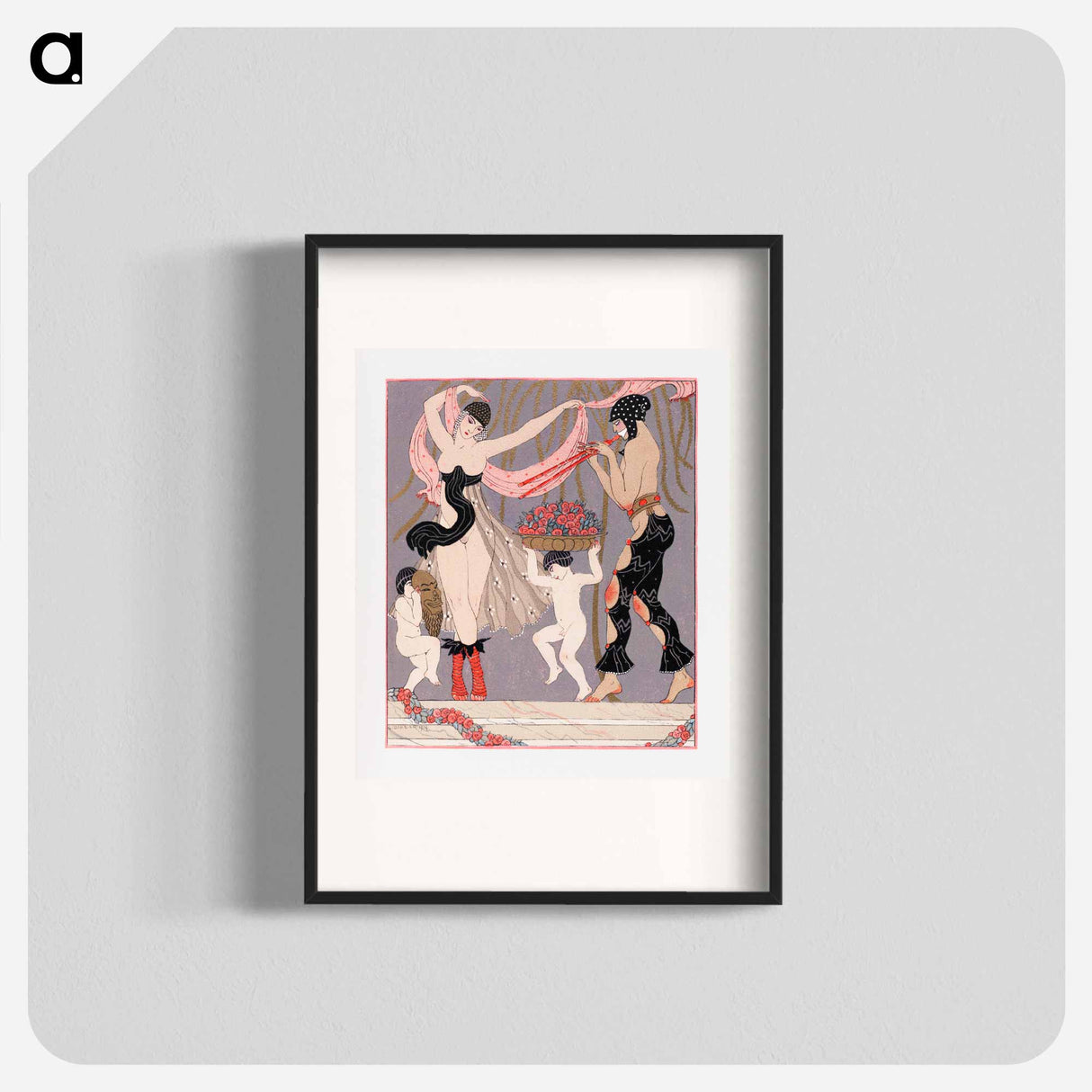 The dance of the flowers - ジョージ バービエ Poster.