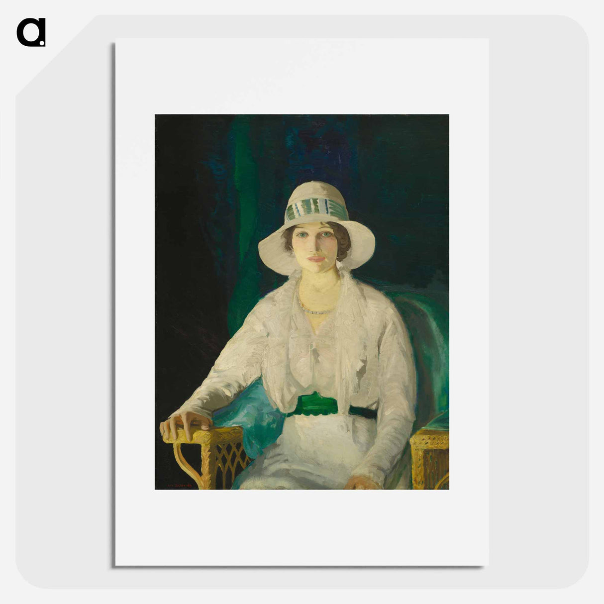 Florence Sittenham Davey by George Bellows - ジョージ ベローズ Poster.