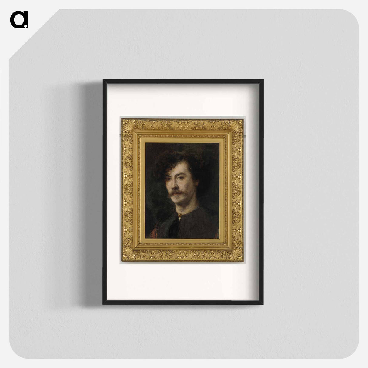 Portrait of Whistler - アンリ ファンタン ラトゥール Poster.