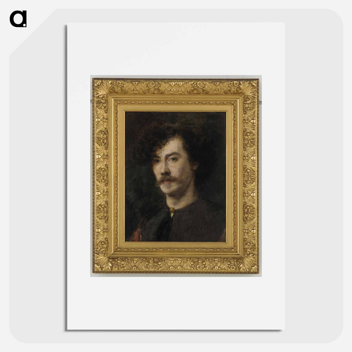 Portrait of Whistler - アンリ ファンタン ラトゥール Poster.