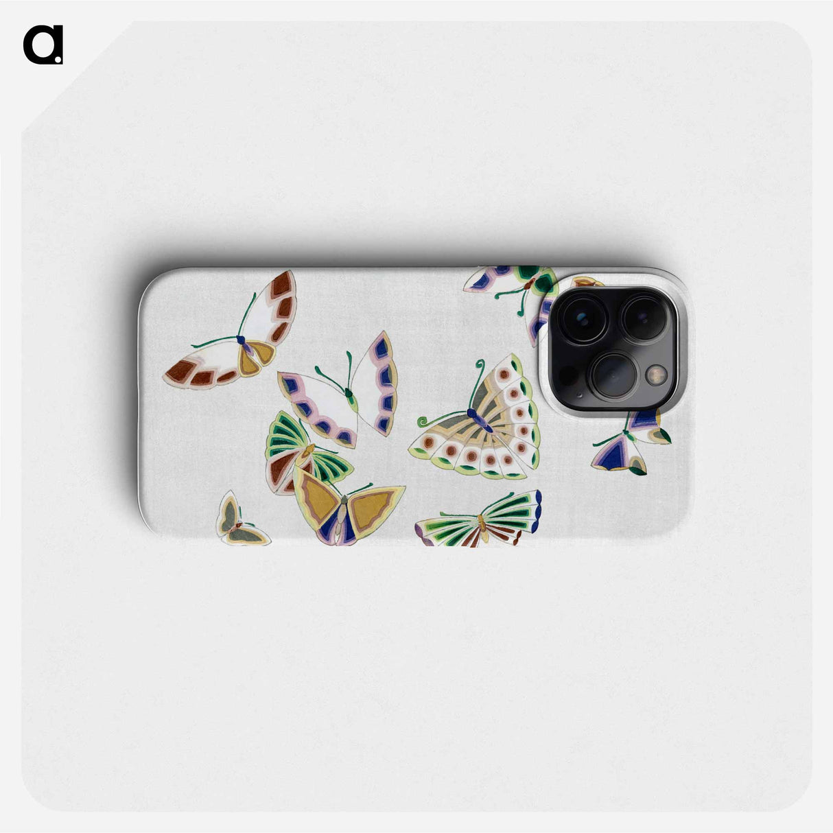 Japanese butterfly - 神坂 雪佳 Phone Case.