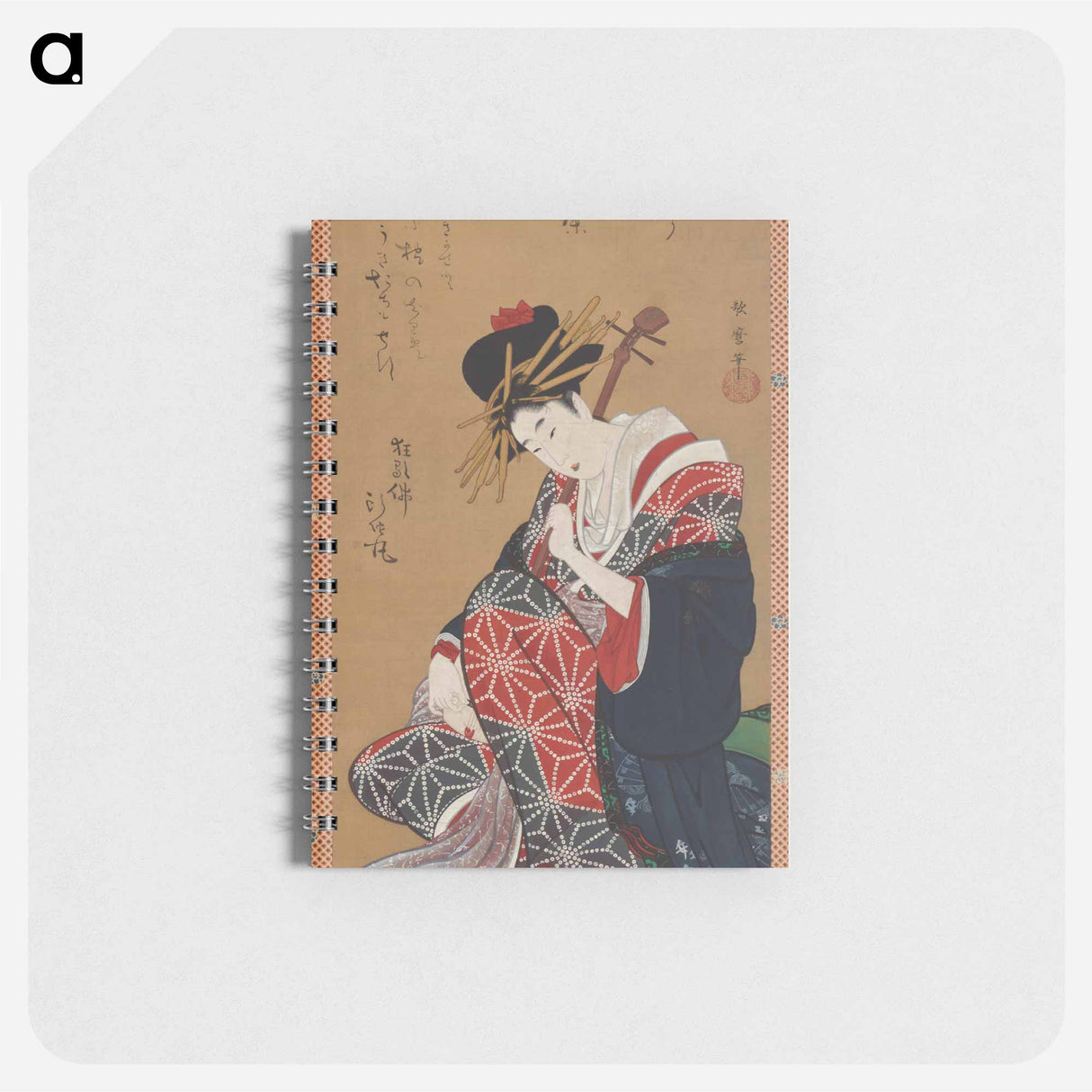 Shamisen Player - 喜多川 歌麿 Memo.