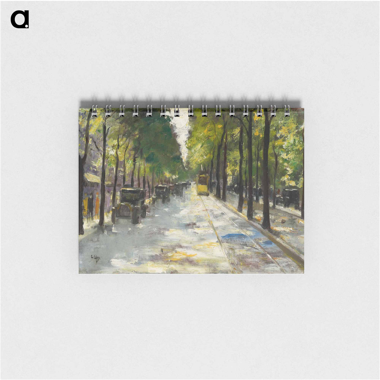 アートメモ帳-Berliner Straße im Sonnenschein - レッサー ユリィ Memo.