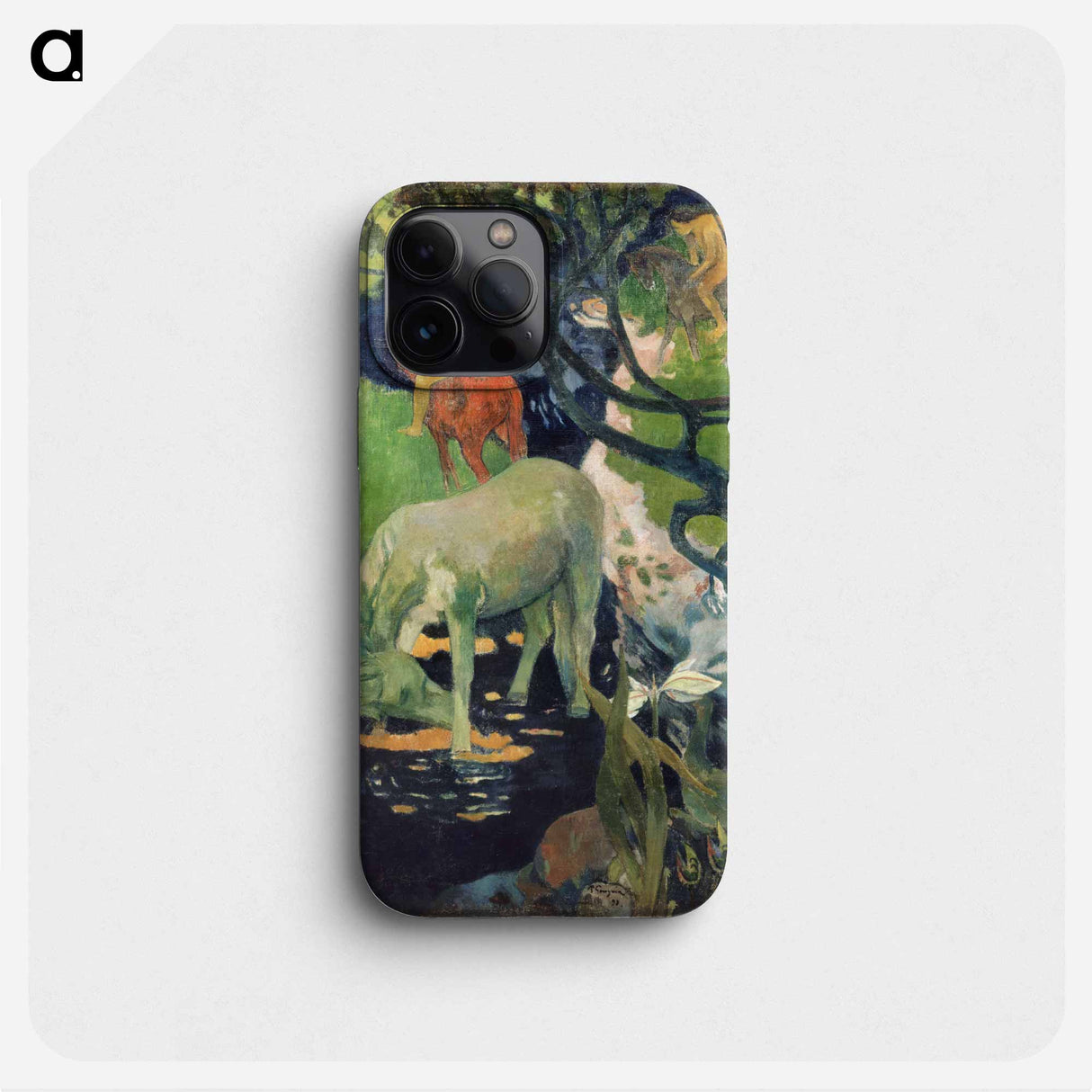 The White Horse - Paul Gauguin Phone Case.