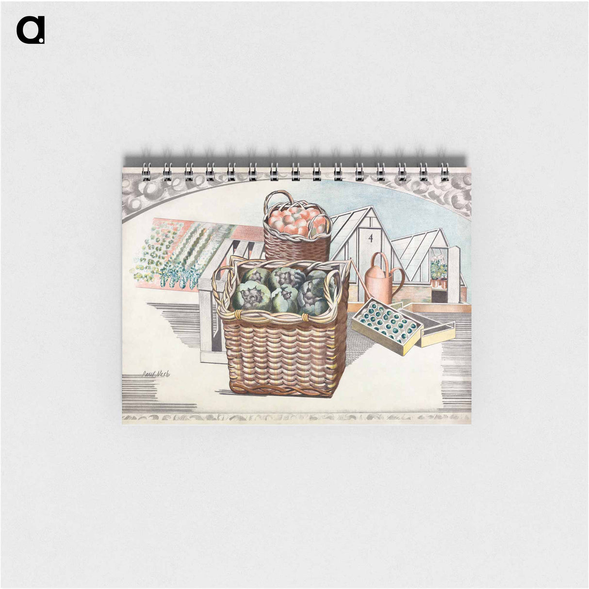 アートメモ帳-Fruits and Vegetables - ポール ナッシュ Memo.