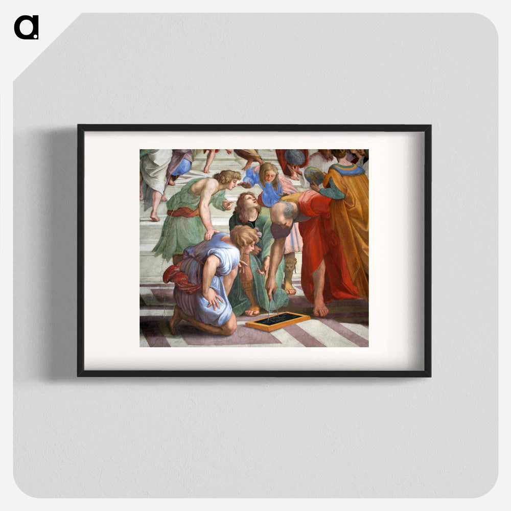 0 Chambre de Raphaël - École d'Athènes - ラファエロ サンティ Poster.