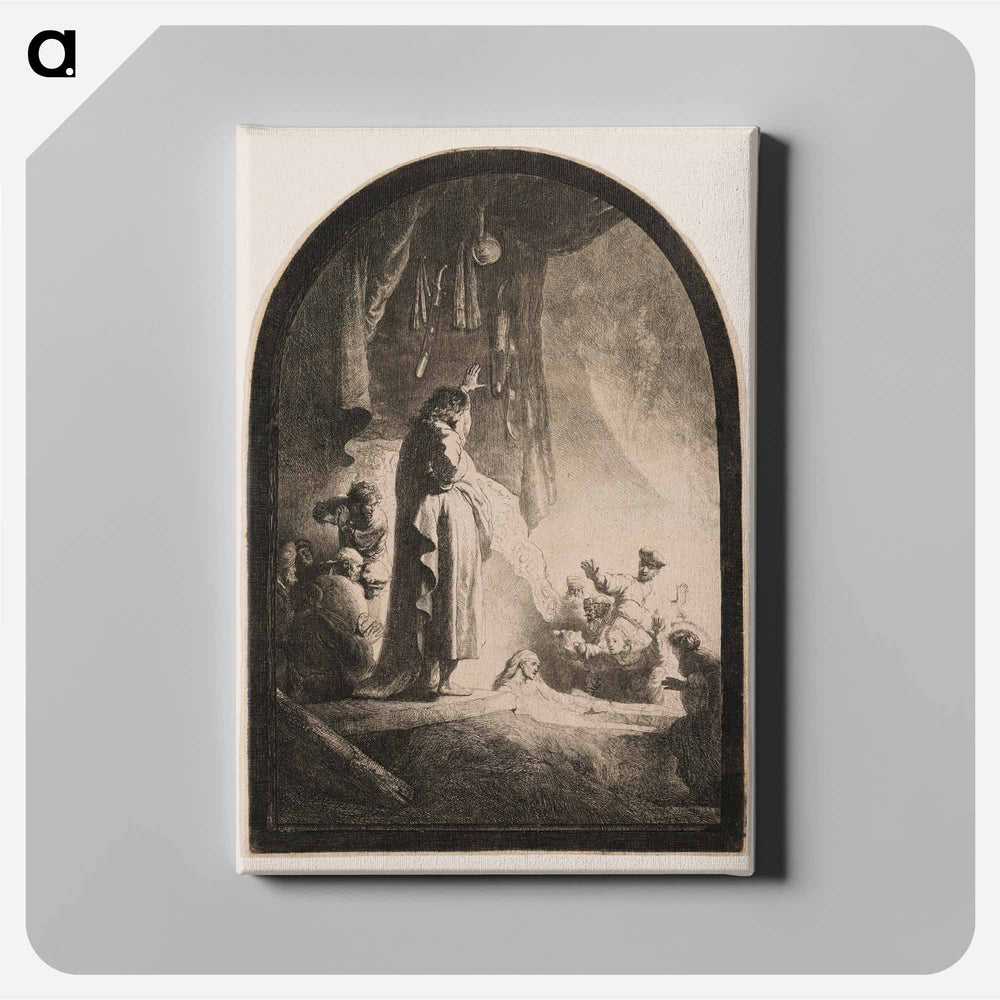 The Raising of Lazarus - レンブラント ファン レイン Canvas.