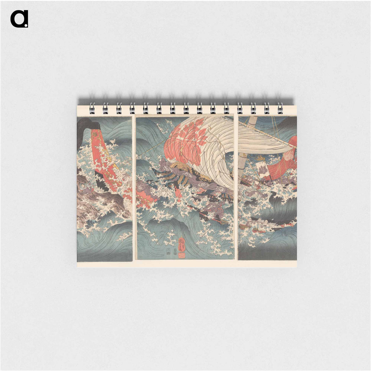 Het verhaal van scheepskapitein Yojibei. - 歌川 国芳 Memo.