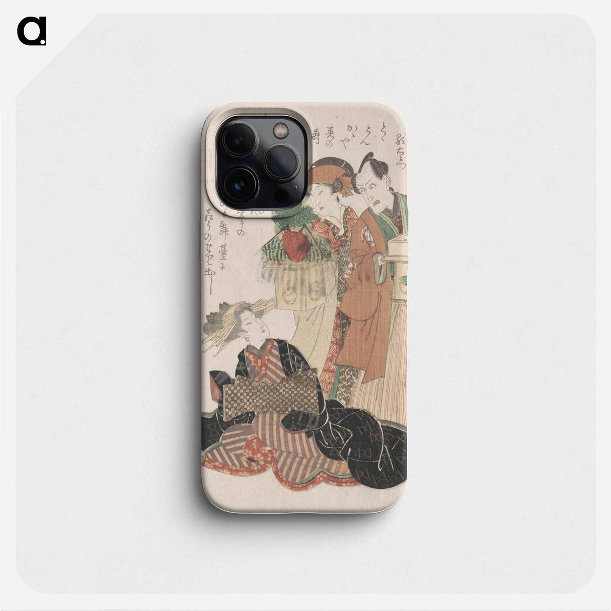 Actor Nakamura Utayemon with Two Women Preparing for the New Year Ceremony
- 歌川 豊国 Phone Case.