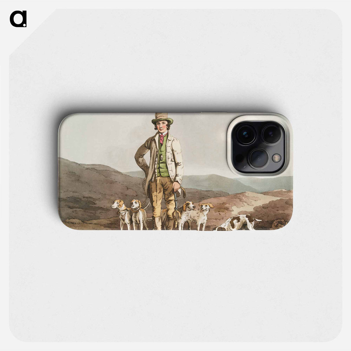 Illustration of the dog breaker - 19世紀のヨークシャー Phone Case.