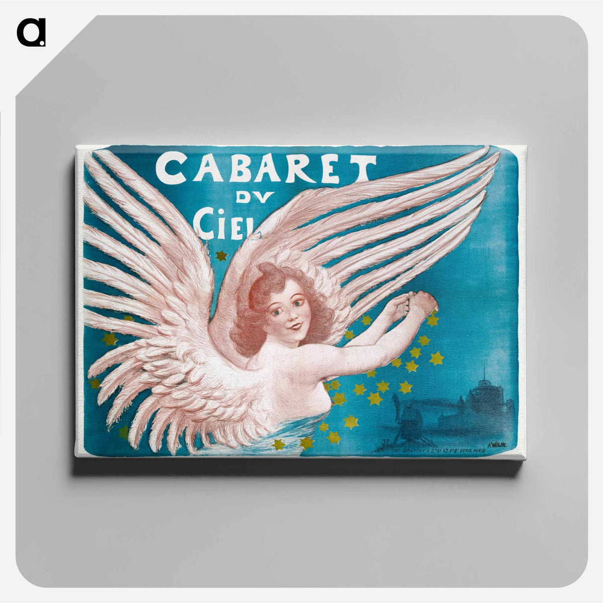 アートパネル-Cabaret du Ciel - アドルフ レオン ウィレット Canvas.