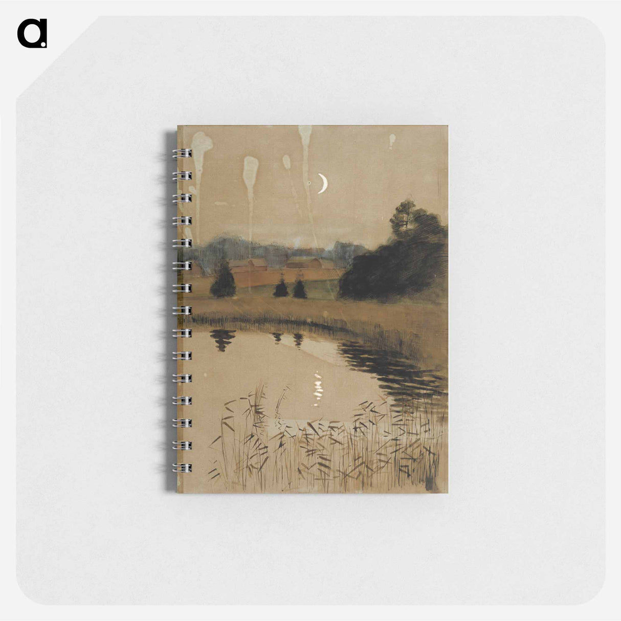 Syksyinen kuutamomaisema - アルバート エーデルフェルト Memo.