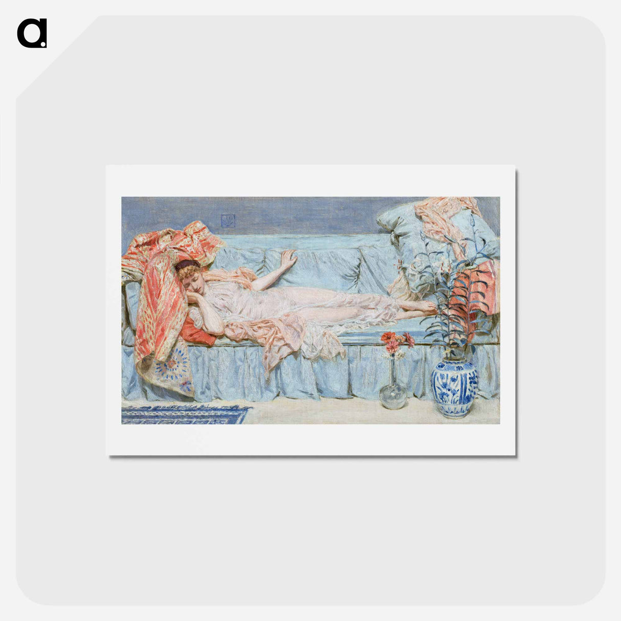 Lilies - アルバート ジョセフ ムーア Postcard.