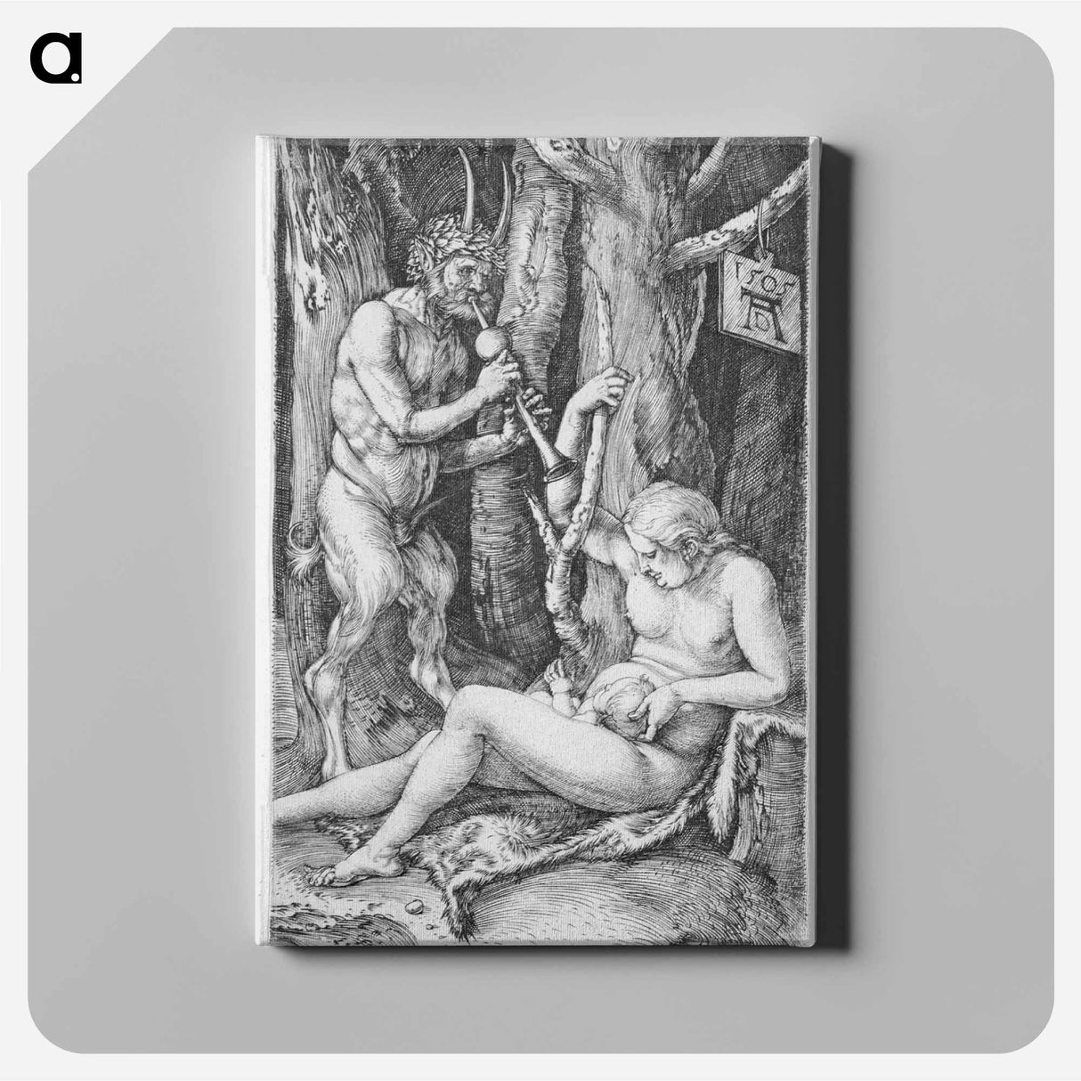 Satyr Family - アルブレヒト デューラー Canvas.