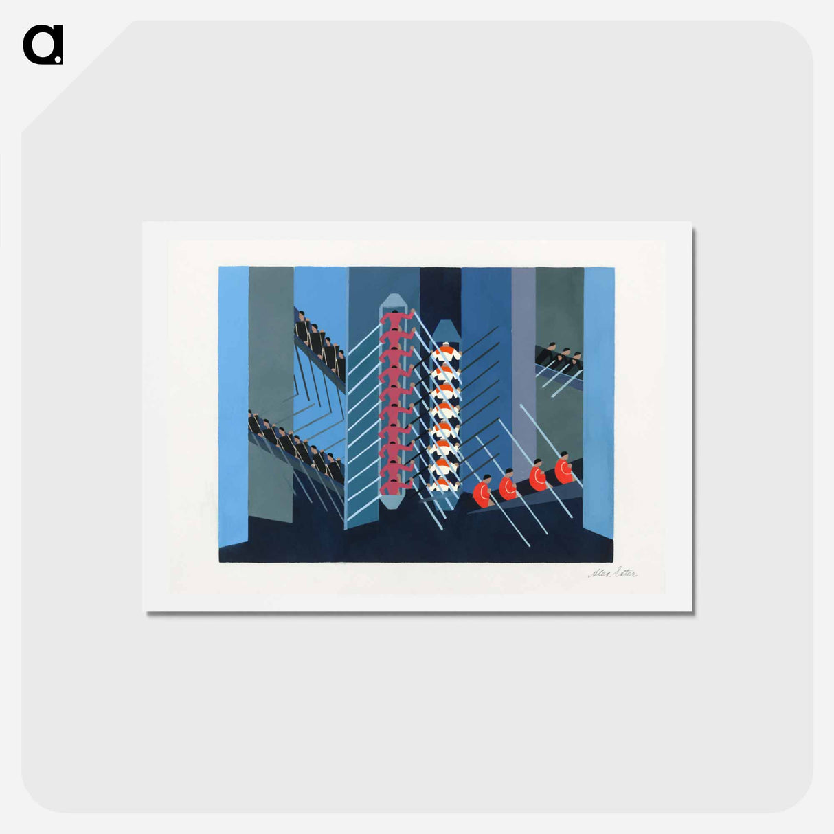 Maquettes de theatre i.-xv. - アレクサンドラ エクスター Postcard.