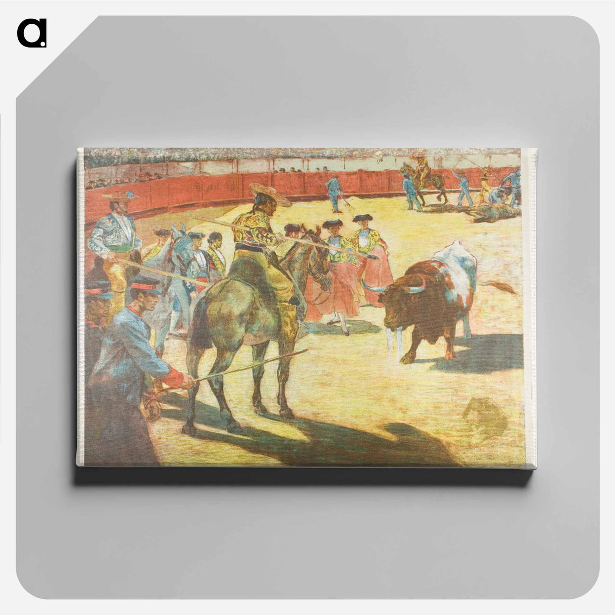 Bull-Fight - アレクサンドル ルノア Canvas.