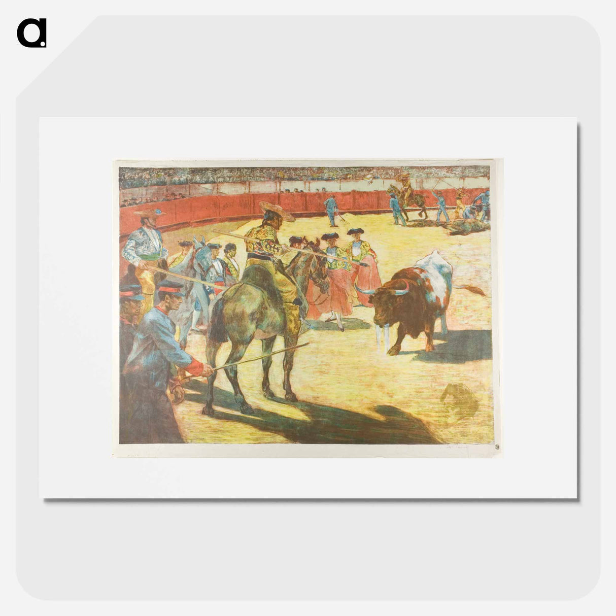 アートポスター-Bull-Fight - アレクサンドル ルノア Poster.