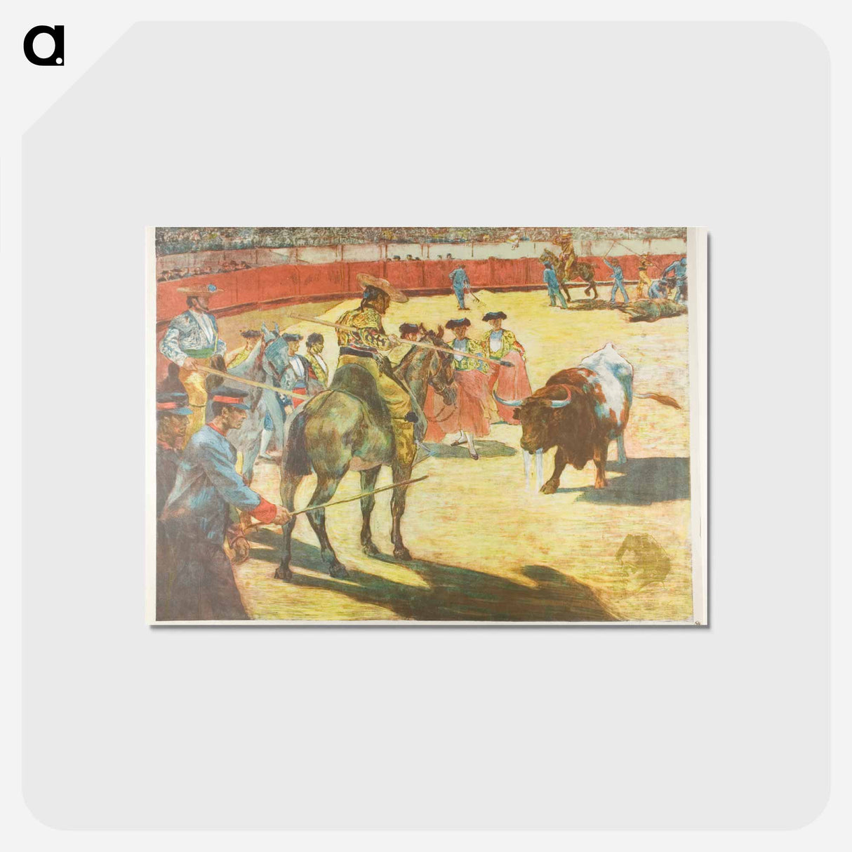 アートポストカード-Bull-Fight - アレクサンドル ルノア Postcard.