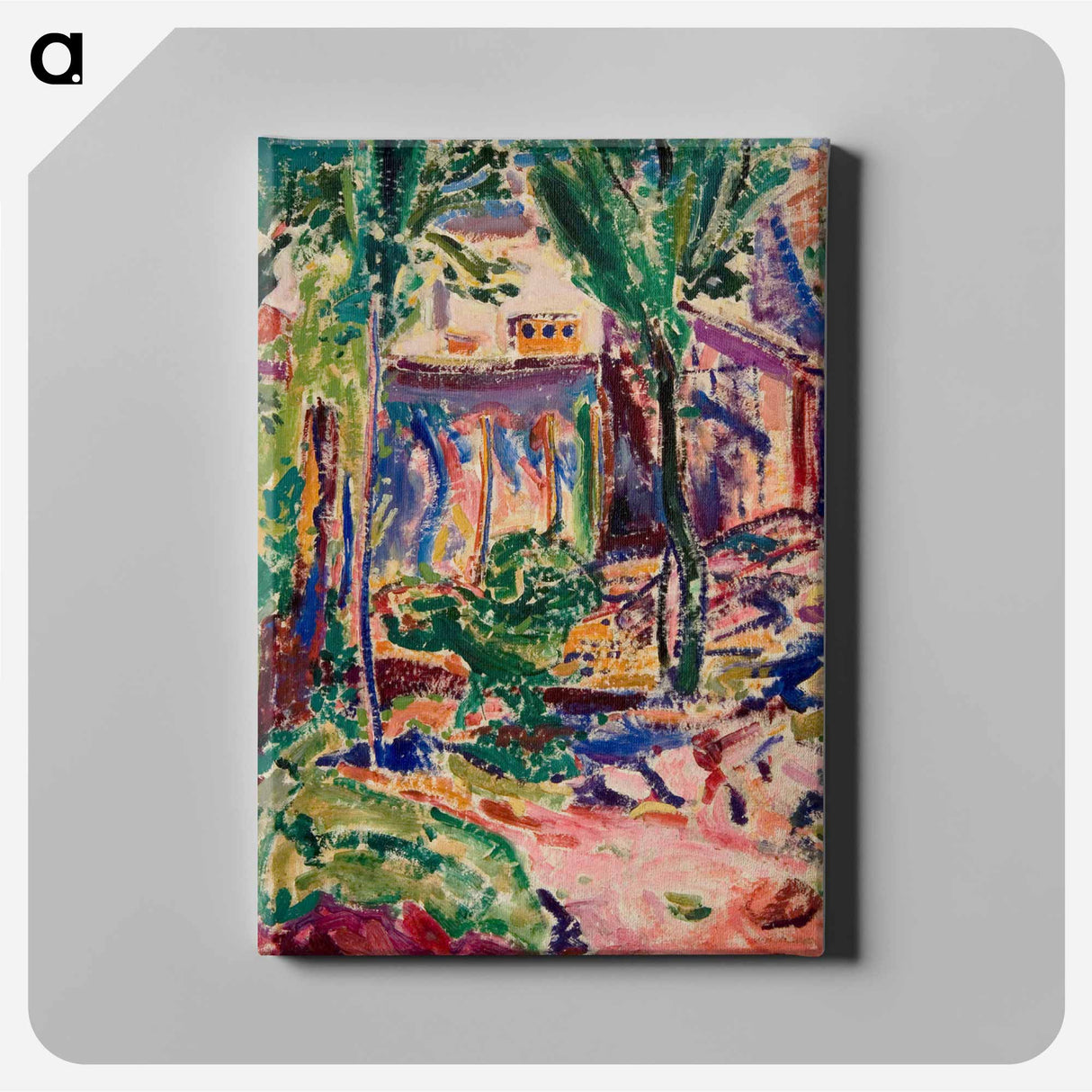 Landscape with House - アルフレッド ヘンリー マウラー Canvas.