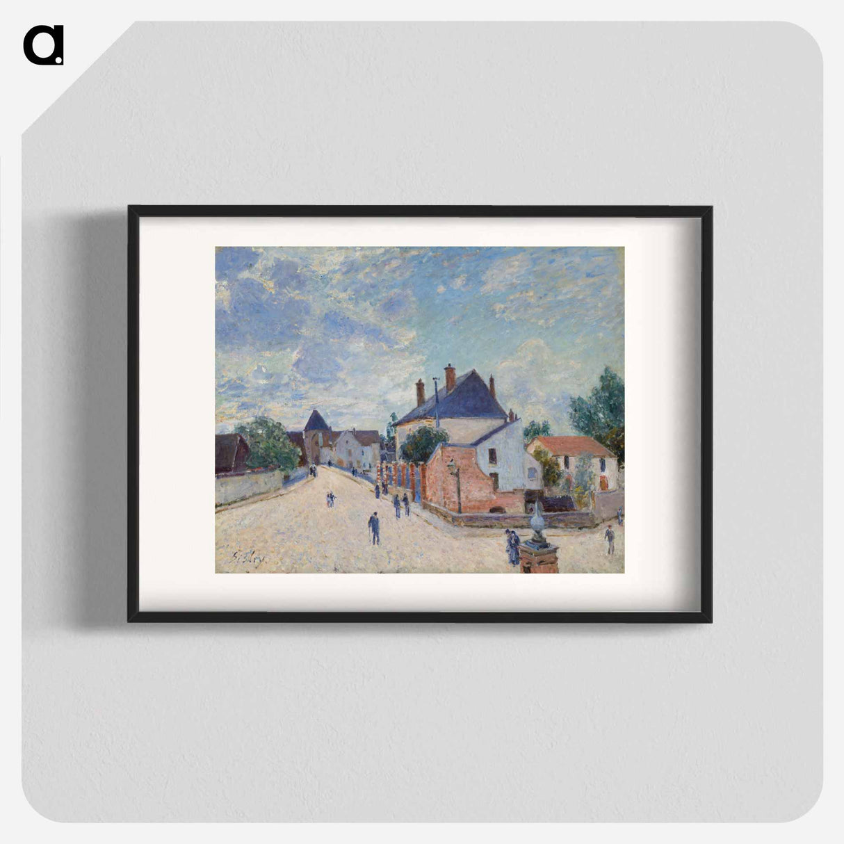 Street in Moret - アルフレッド シスレー Poster.