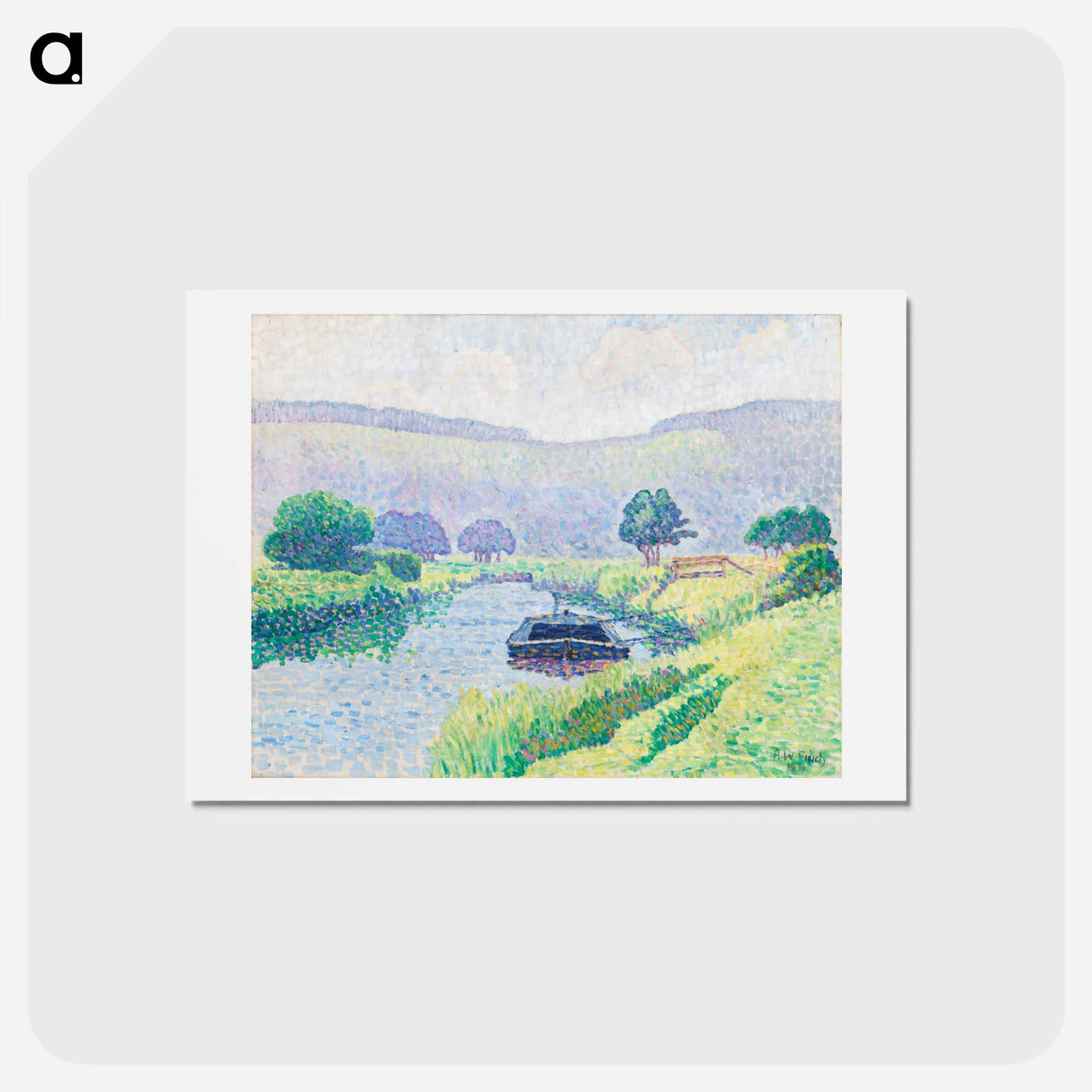 アートポストカード-Amberleyn jokilaakso (arunjoki) - アルフレッド ウィリアム フィンチ Postcard.