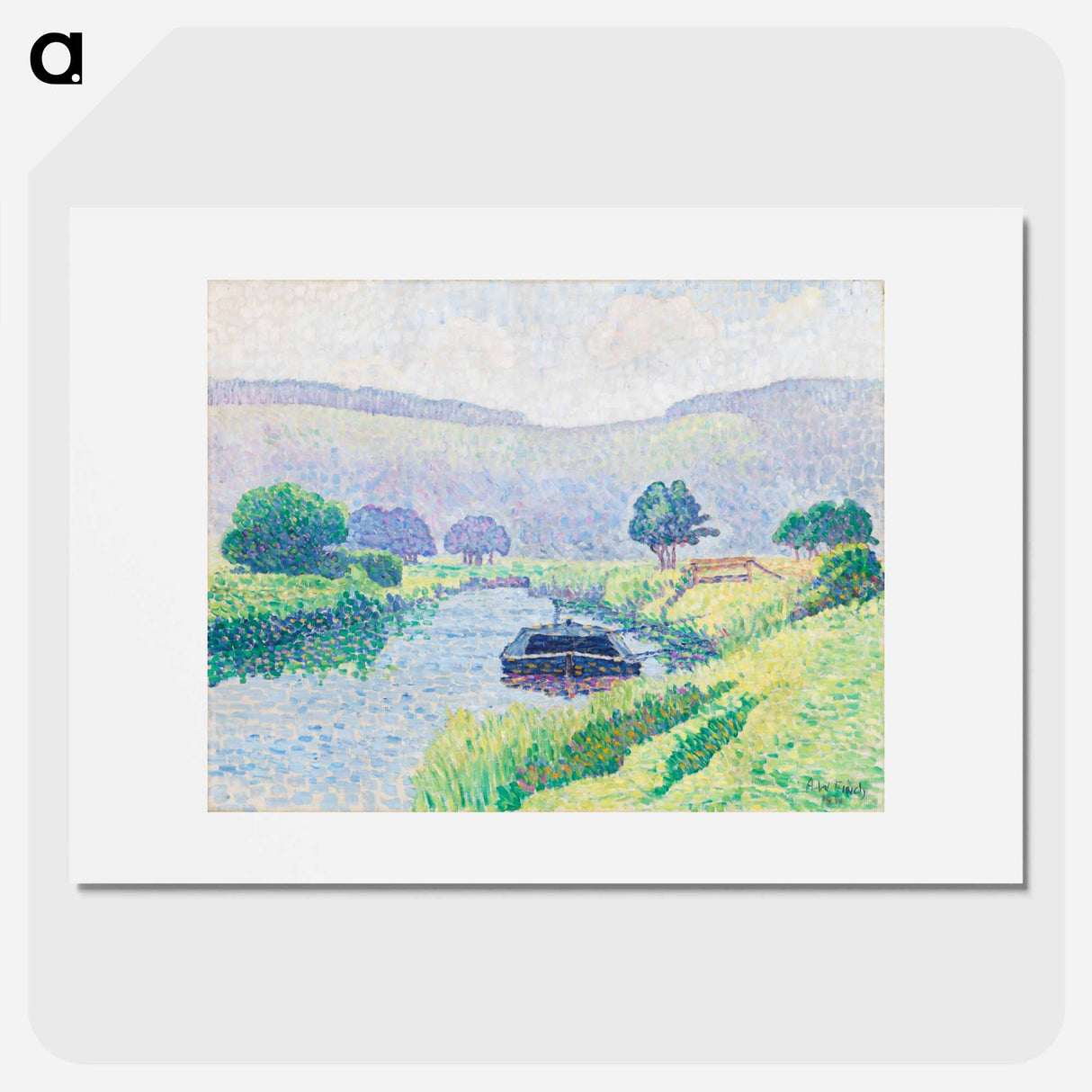 Amberleyn jokilaakso (arunjoki) - アルフレッド ウィリアム フィンチ Poster.