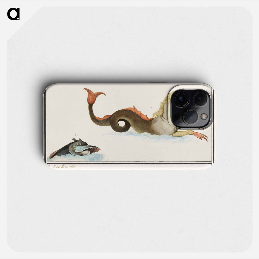 Hippocampus and fish - アンセルムス ボエティウス デ ブート Phone Case.