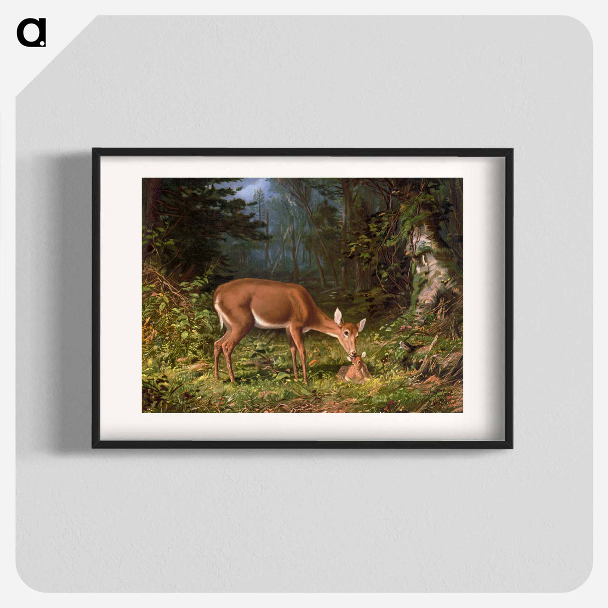 Maternal love - アーサー フィッツウィリアム テイト Poster.