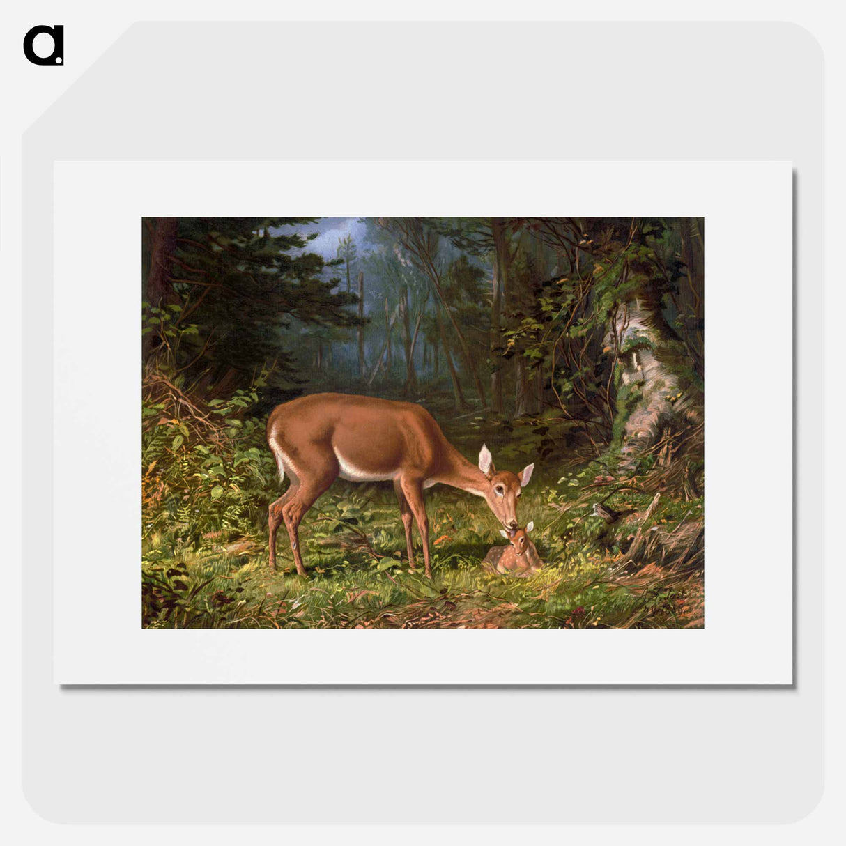 Maternal love - アーサー フィッツウィリアム テイト Poster.