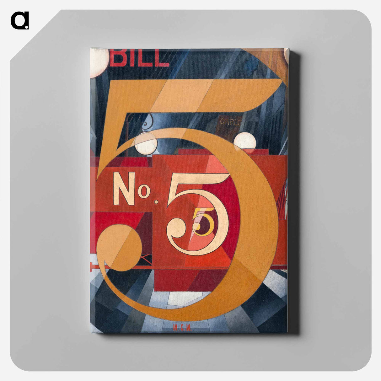 I Saw the Figure 5 in Gold - Charles Demuth Canvas.