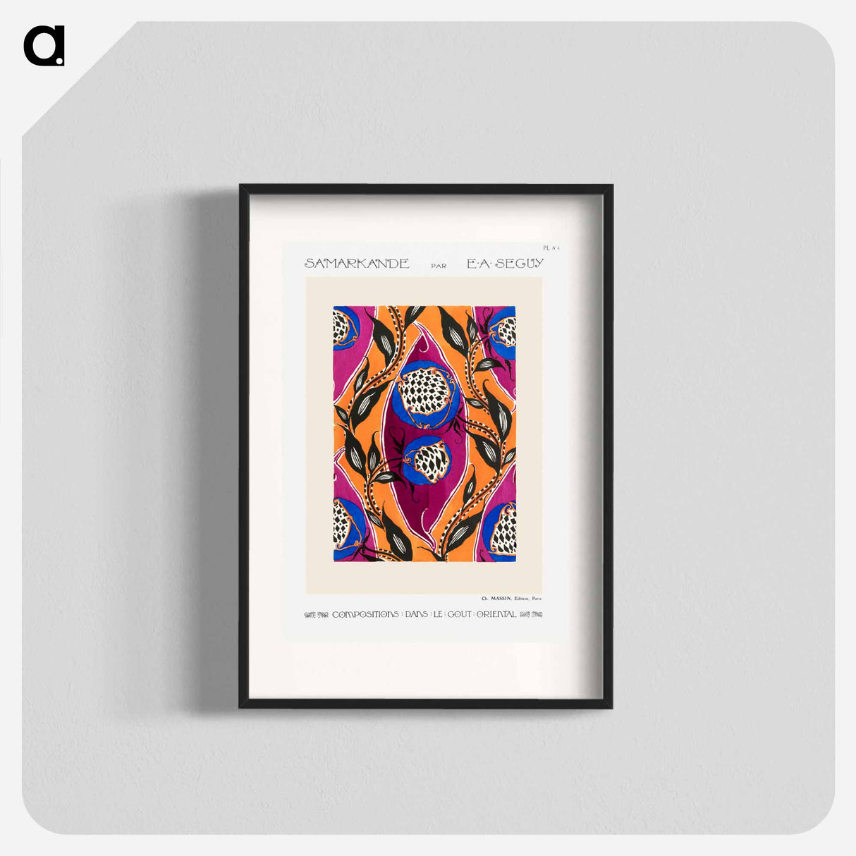 Samarkande: 20 Color Compositions in the Oriental Style - E.A.セギー Poster.