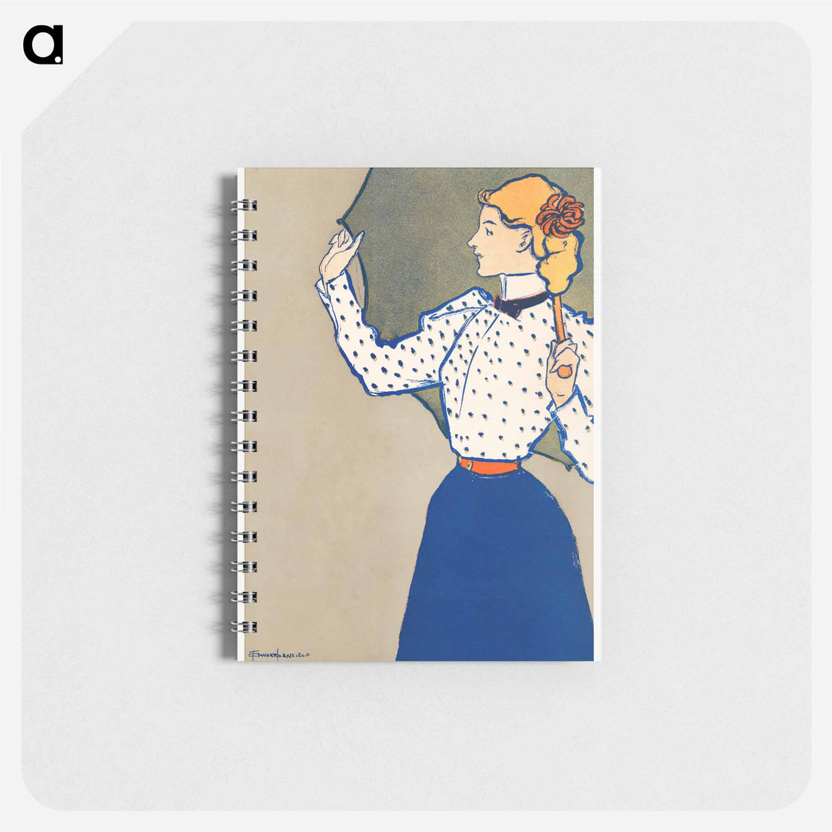Woman holding umbrella - エドワード ペンフィールド Memo.