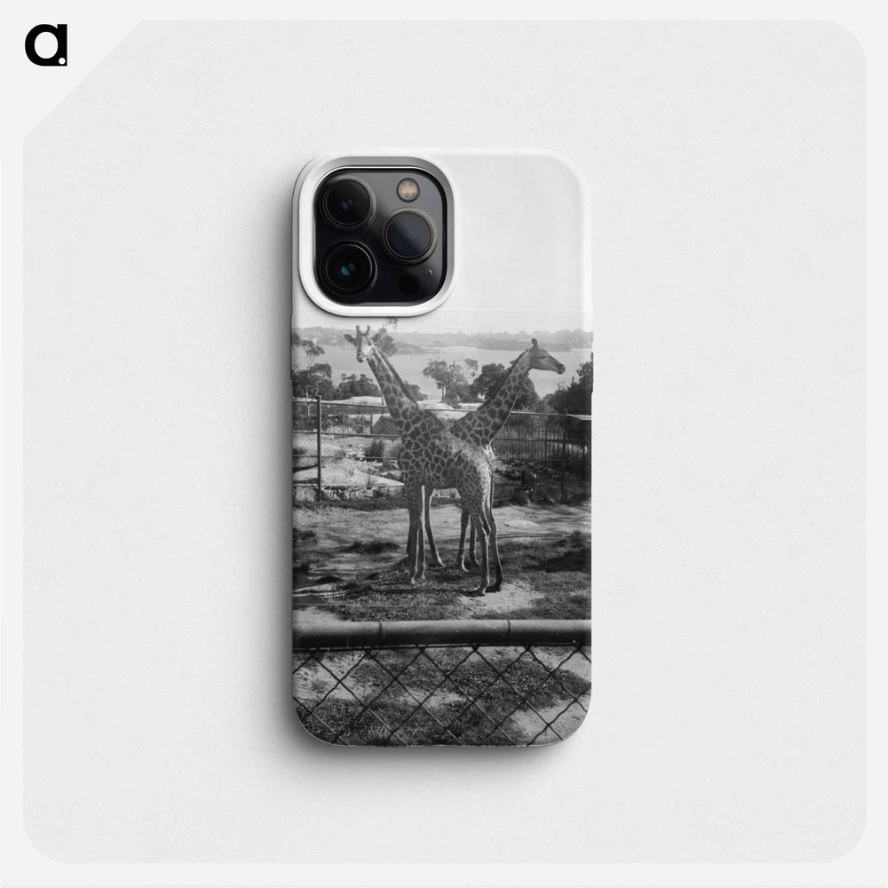 Giraffes in the Zoo - エリック リー ジョンソン Phone Case.