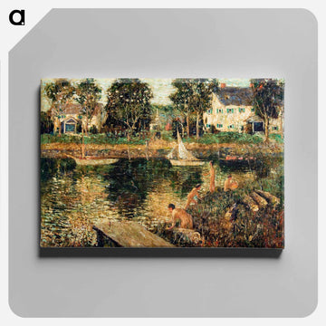 Swimming Hole - アーネスト ローソン Canvas.
