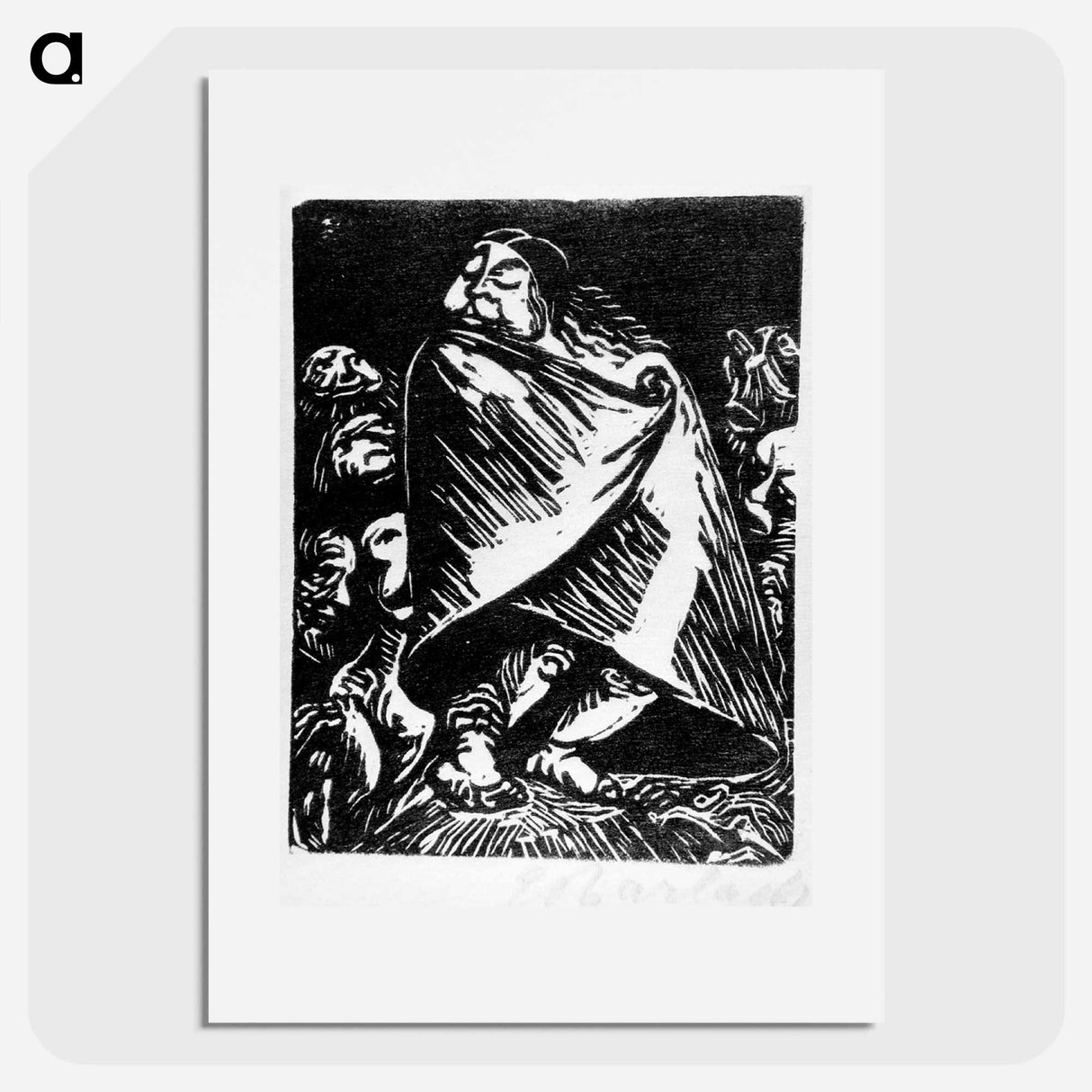 The snail witch - エルンスト ハインリヒ バルラッハ Poster.