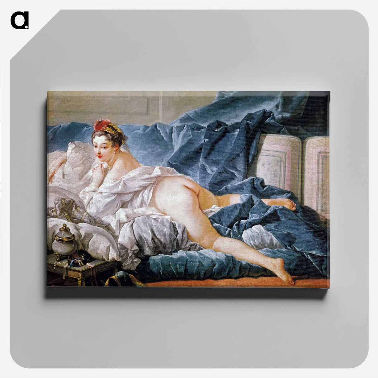 アートパネル-Brown Odalisque - フランソワ ブーシェ Canvas.