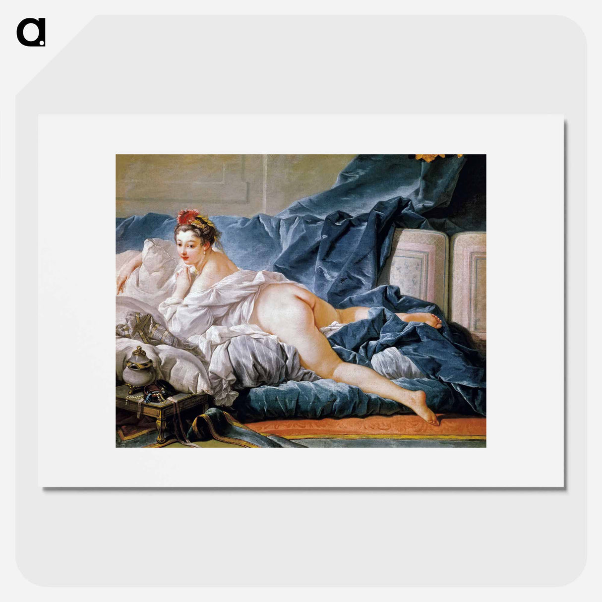 アートポスター-Brown Odalisque - フランソワ ブーシェ Poster.